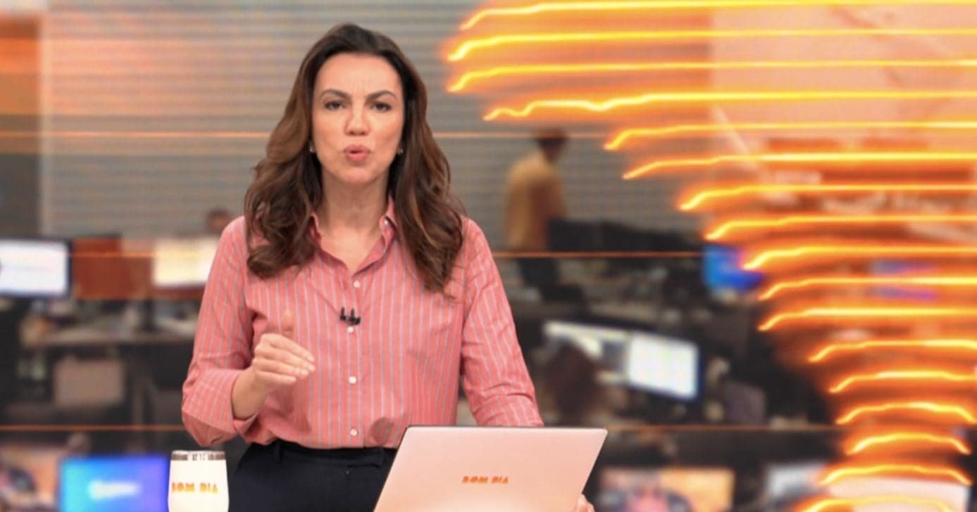 Ana Paula Araújo no Bom Dia Brasil (Foto: Reprodução / Globo)
