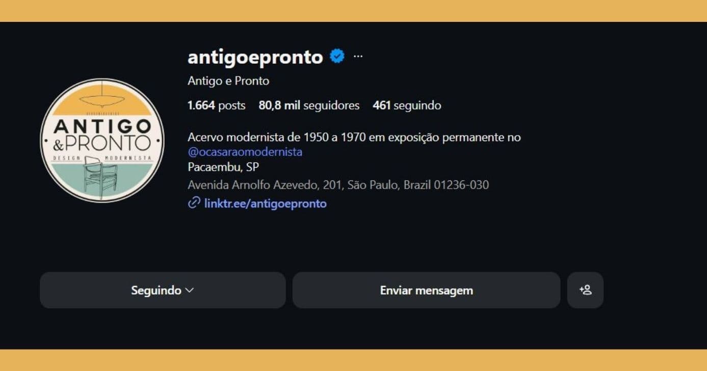 Perfil da Antigo e Pronto nas redes sociais conta com 80 mil seguidores (Foto Reprodução/Montagem/TV Foco/Instagram@antigoepronto)