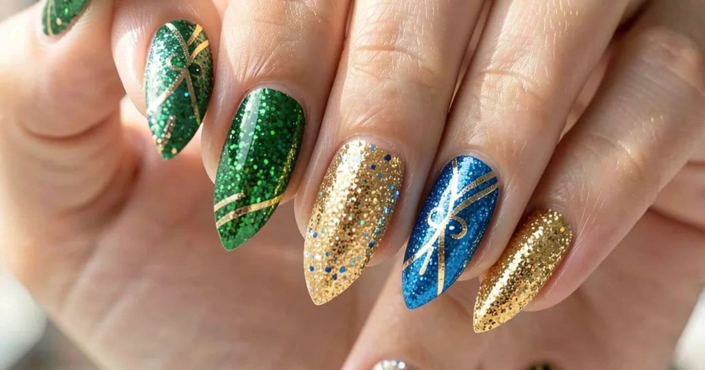 Unhas com glitter da Seleção Brasileira- Foto: Internet