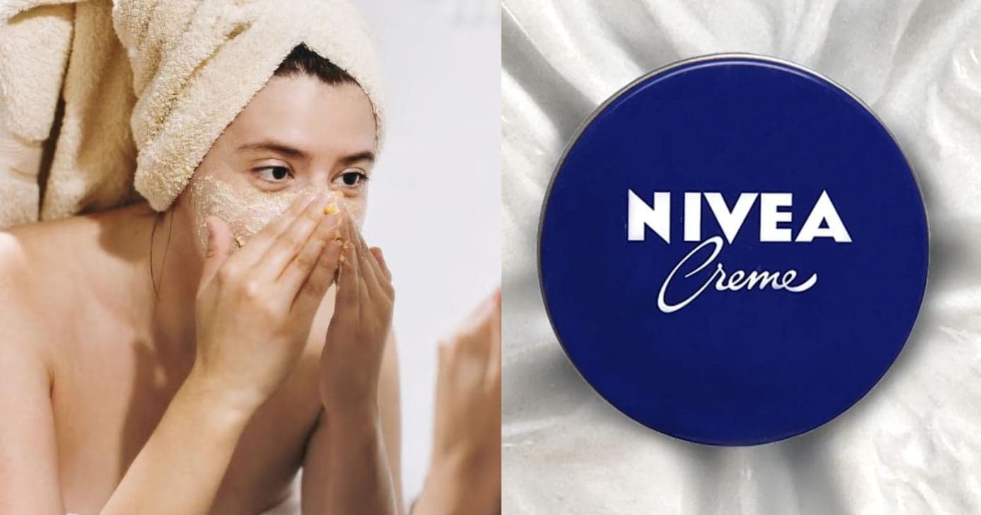 Fim da pele oleosa e com acne: Como fazer um esfoliante com o creme da latinha azul da Nívea e 1 ingrediente