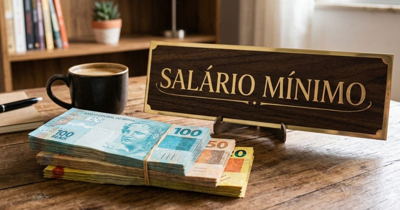 Ilustração salário mínimo (Foto: Montagem TV Foco / GMN)