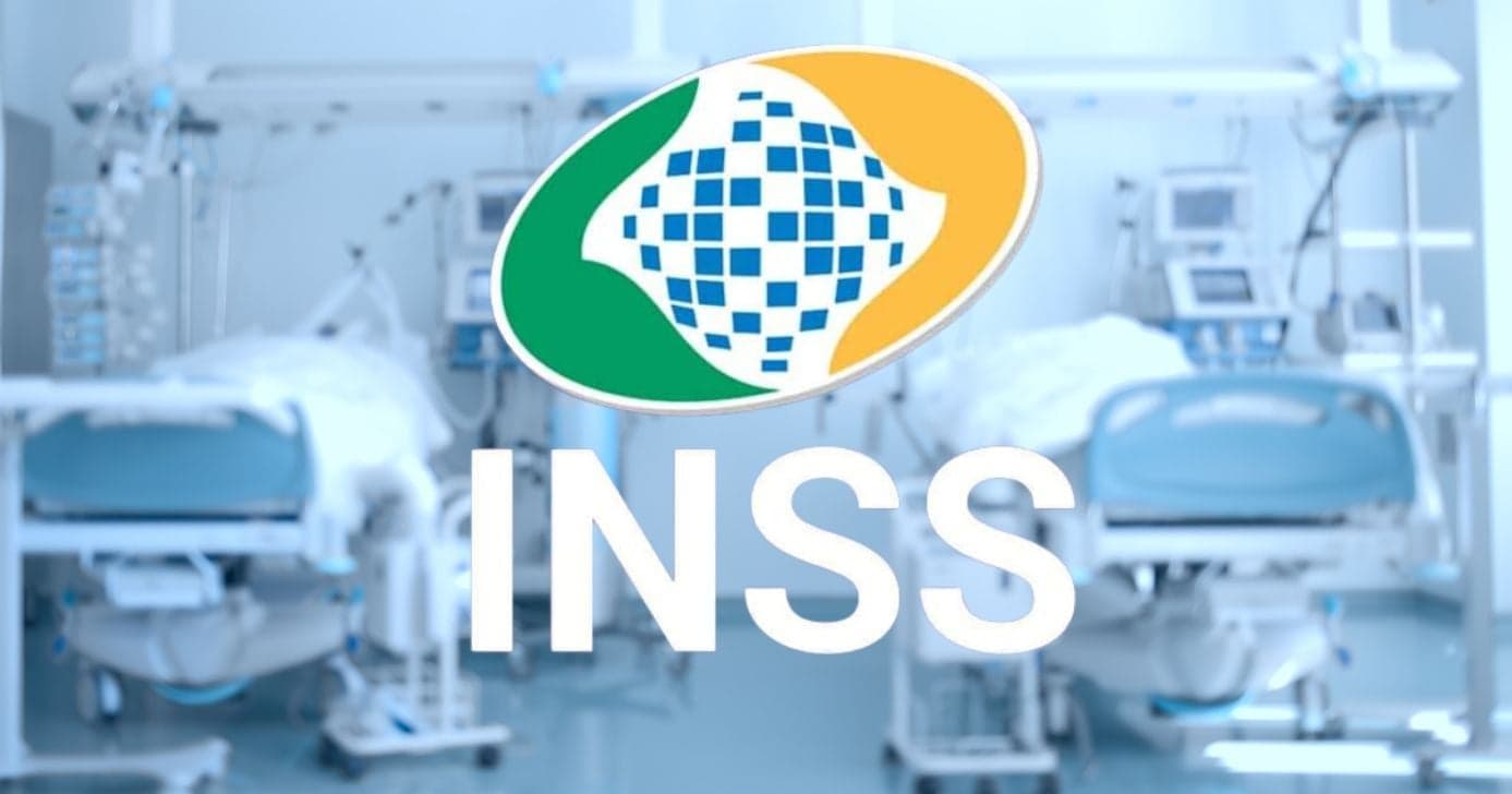 Logo do INSS e hospital (Fotos: Reproduções / Canva / Internet)