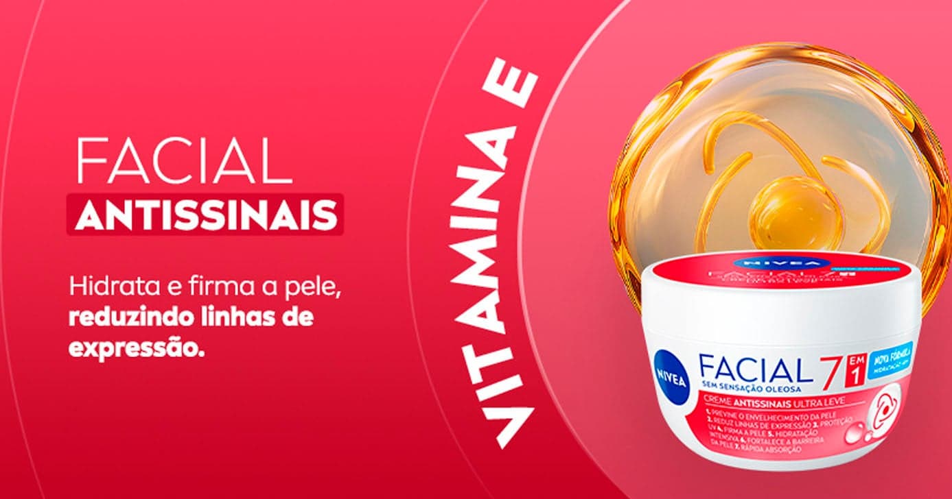 NIVEA Creme Facial Antissinais Ultraleve (Foto: Reprodução) 