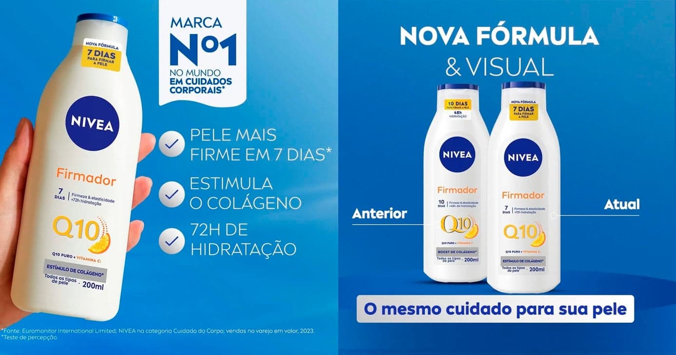 NIVEA Loção Hidratante Q10+Vit C Firmador 200ml (Foto: Reprodução)