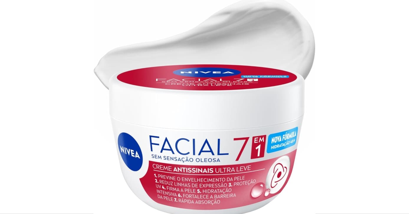 Nivea Creme Facial Antissinais Ultraleve 7 em 1 (Foto: Reprodução/Internet)