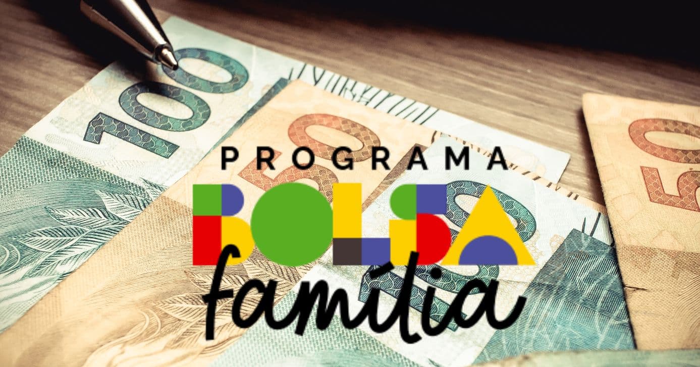 Notas de Real e logo do Bolsa Família (Foto: Montagem TV Foco / Canva / Governo Federal)
