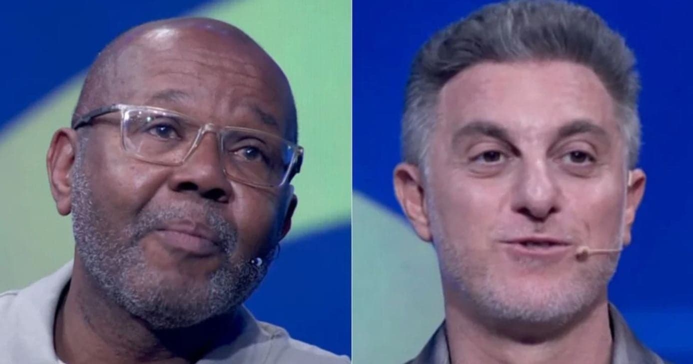 Osvaldo e Luciano Huck no quadro Quem Quer Ser Um Milionário (Fotos: Reproduções / Globo)