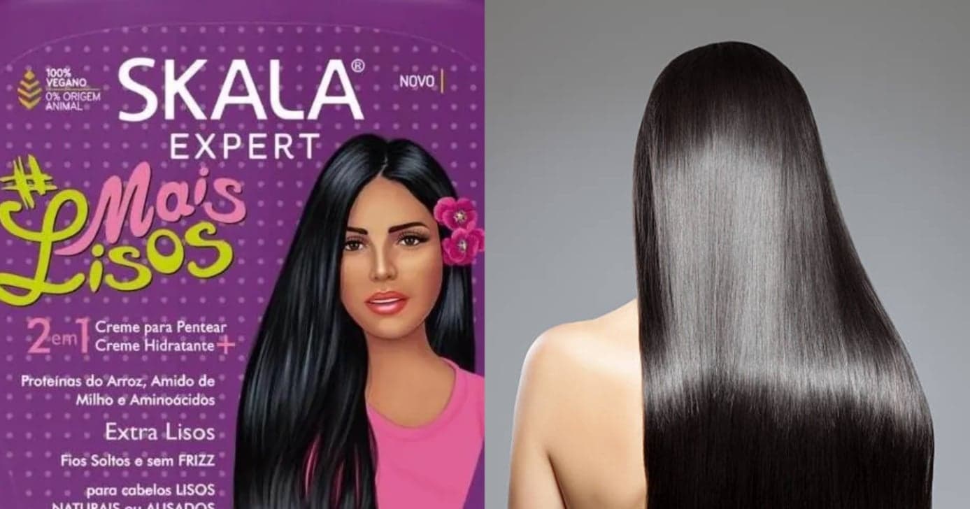 Menos de R$13: 1 único produto da Skala alisa o cabelo e deixa os fios brilhantes