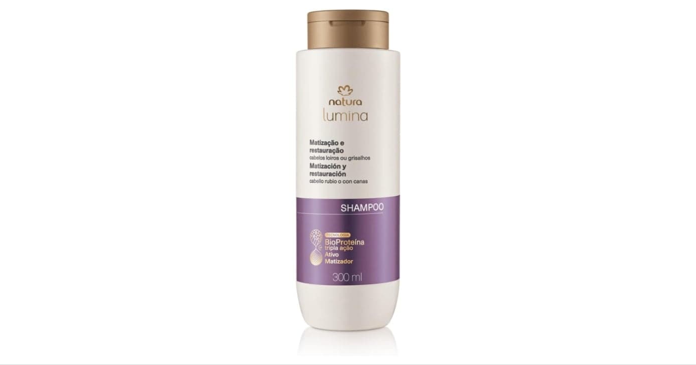 Shampoo Matização e Restauração Natura Lumina (Foto: Reprodução/Internet)