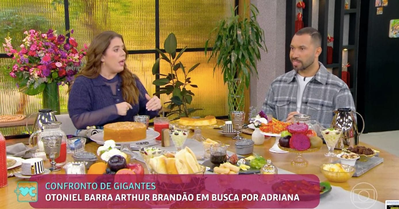 Tati Machado e Gil do Vigor (Foto: Reprodução / Globo)
