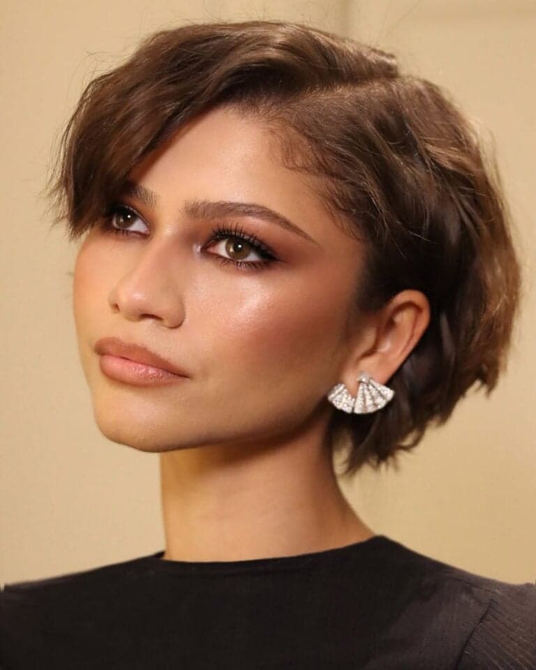 Zendaya adotou o corte de cabelo trixie cut (Foto: Reprodução/ Instagram)
