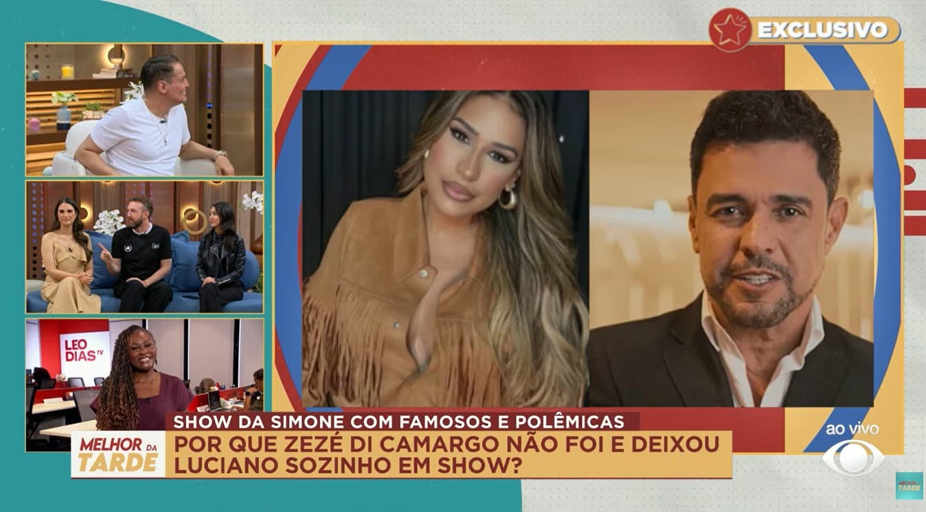 Chris Flores fala sobre Luciano Camargo (Foto: Reprodução / Band)
