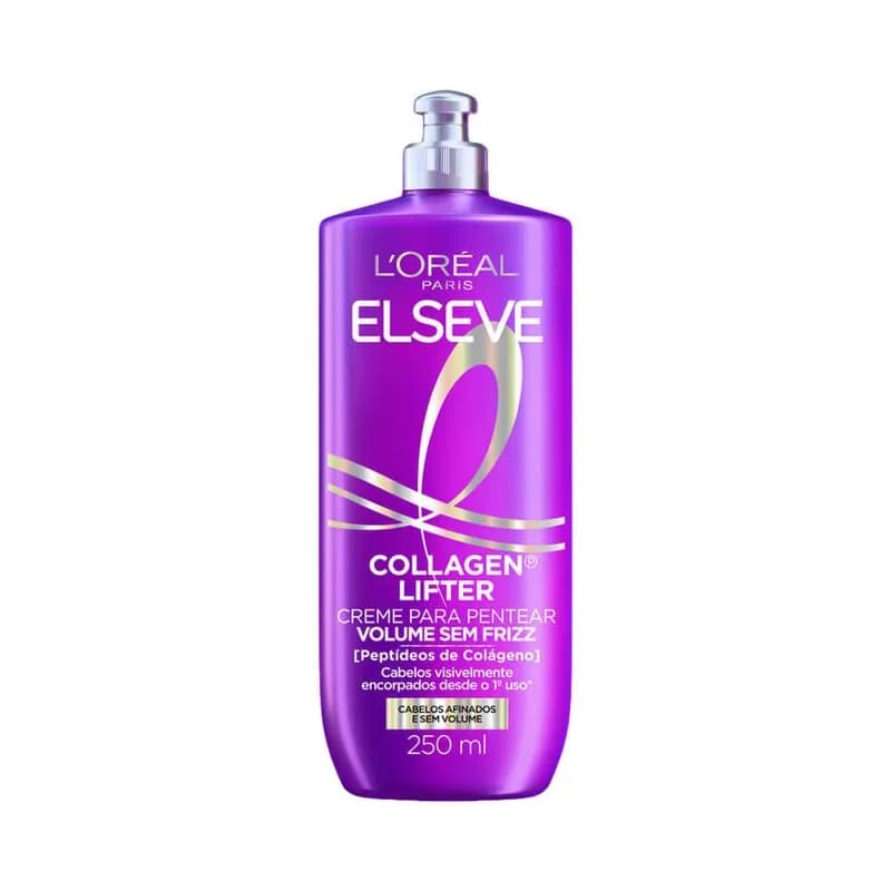 Creme para pentear Elseve Collagen Lifter traz volume ao cabelo e acaba o frizz (Foto: Reprodução/ Internet)