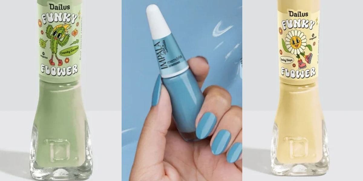 Esmaltes para usar durante a Copa do Mundo (Reprodução: Divulgação)