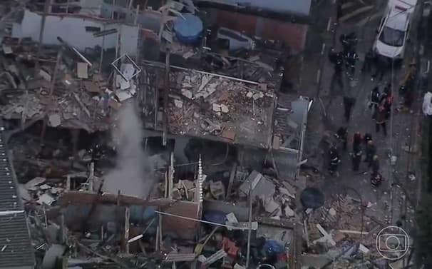 Explosão de gás (Foto: Reprodução / Globo)

