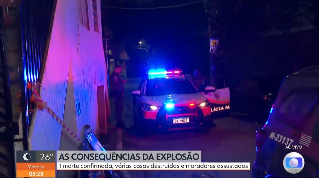 Hora Um repercutiu explosão de gás (Foto: Reprodução / Globo)
