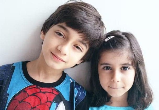 João Paulo e Maria na infância. Desde criança, neto é parecido com o avô (Foto: Reprodução / Instagram)