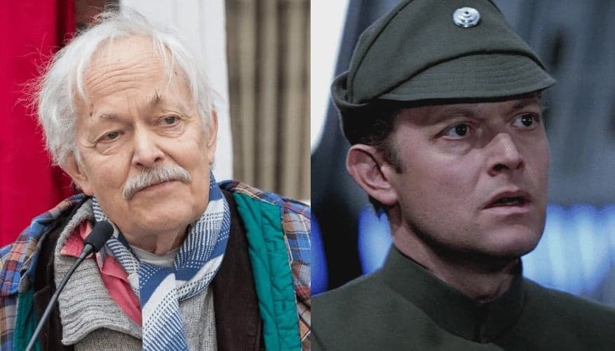 Michael Pennington pouco antes de morrer e o ator em Star Wars: O Retorno de Jedi (1983) (Foto: Reprodução / Instagram / Disney)