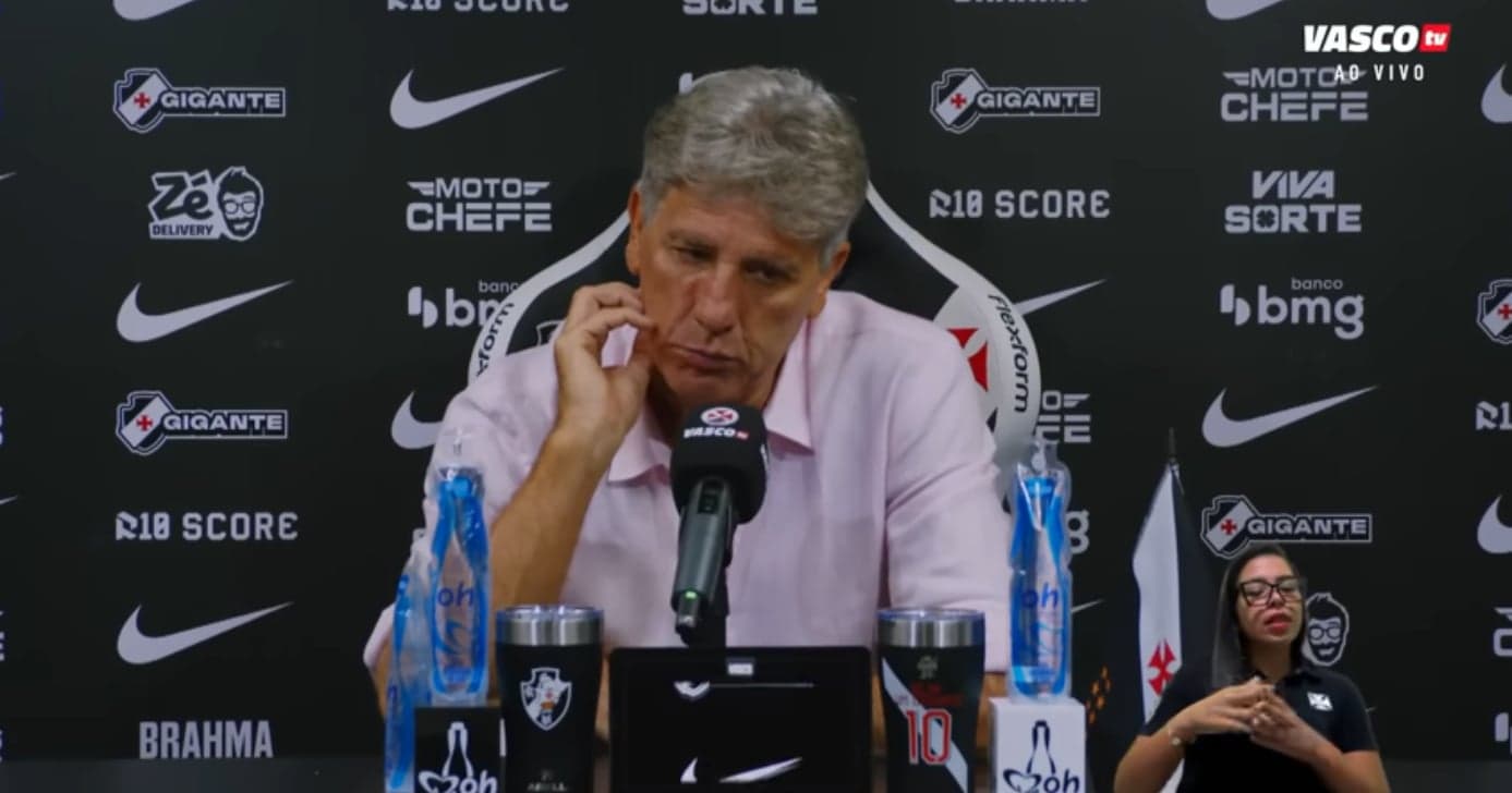 Renato Gaúcho sendo demitido no Vasco tem nova atualização confirmada nesta terça(02)