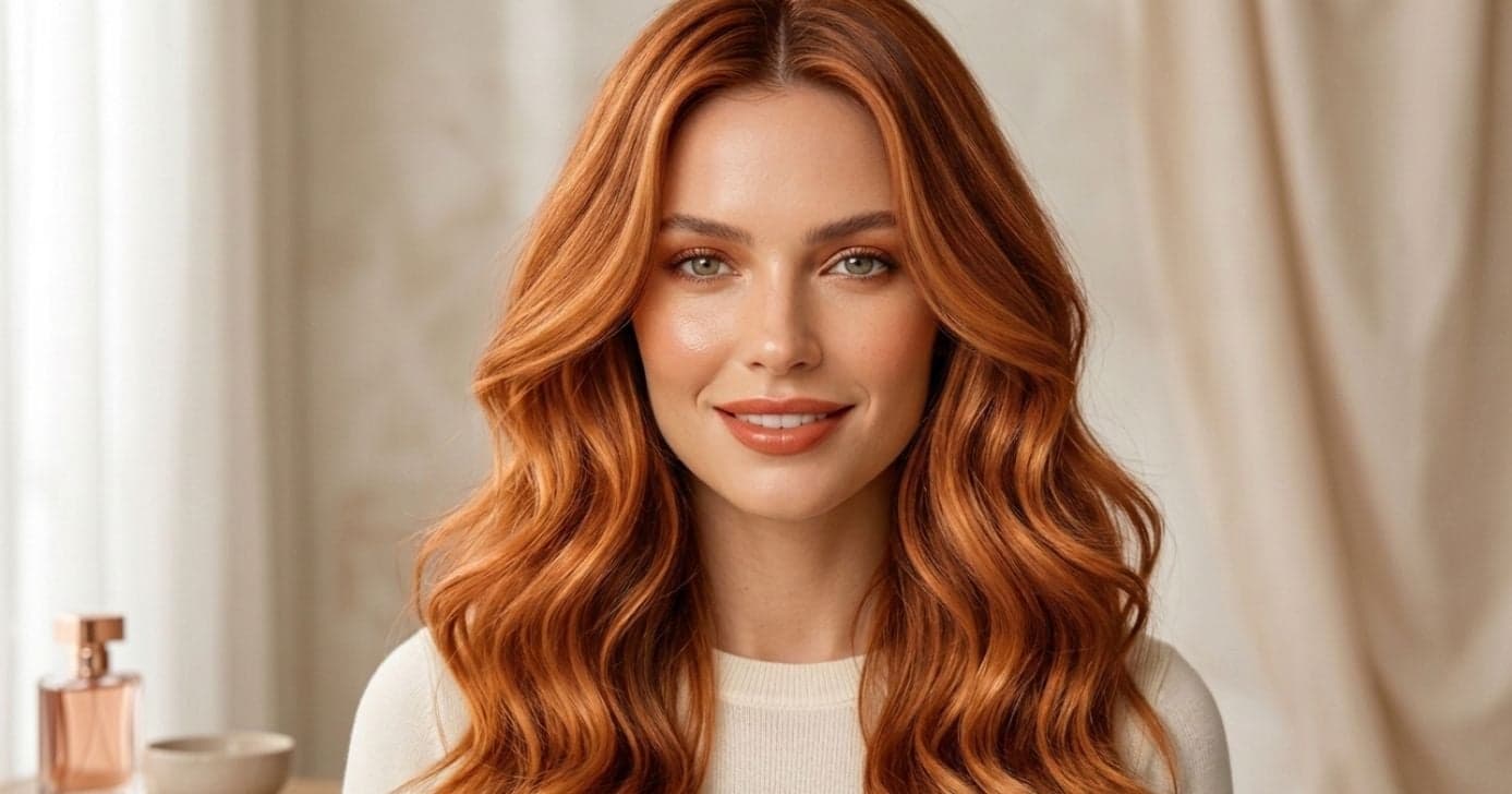 Ilustração modelo com cor de cabelo ruivo acobreado (Foto: Montagem TV Foco / GMN)