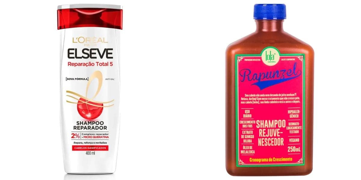 Reparação Total de Elseve e Shampoo Lola From Rio Rapunzel (Reprodução: Divulgação)