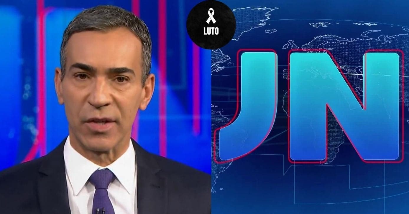 Coube a César Tralli dar a pior notícia da semana no JN: "Morte súbita"