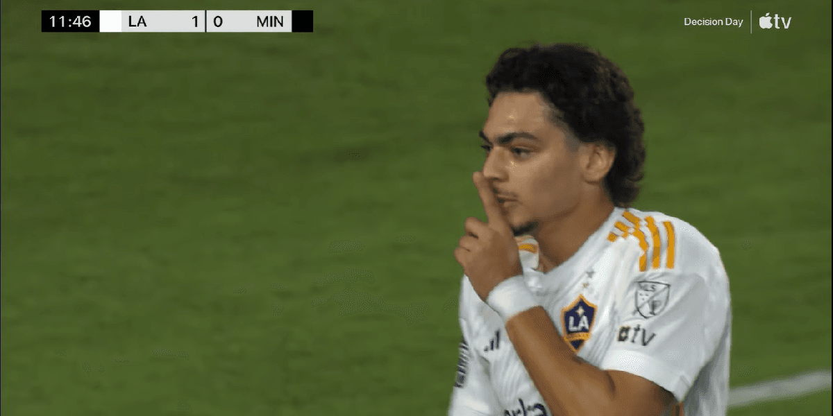 Matheus Nascimento (Foto: Reprodução/ YouTube/ LA Galaxy)