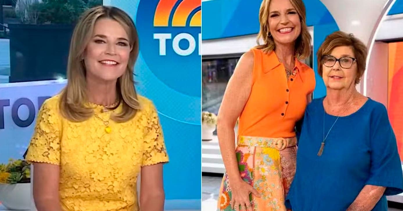 Apresentadora Savannah Guthrie ao lado de sua mãe (Foto: Reprodução)
