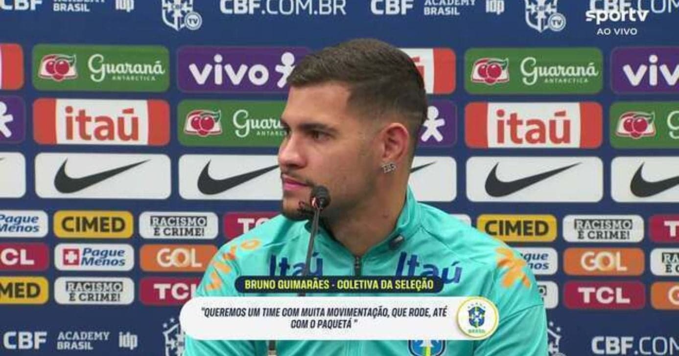 Bruno Guimarães pode mudar de clube após a Copa do Mundo (Foto: Reprodução/ Internet)