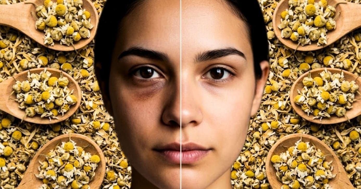 Olheiras escuras? Saiba como usar o chá de camomila do jeito certo