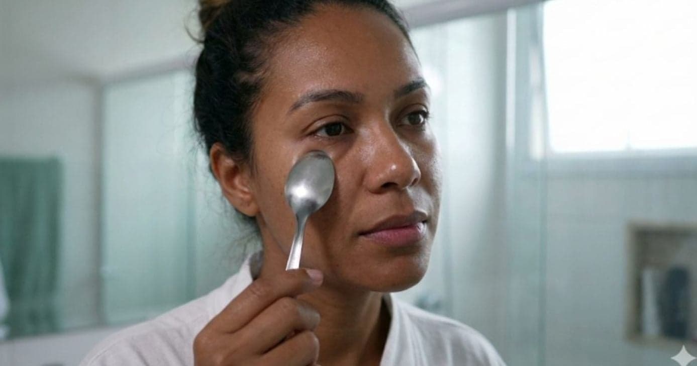 Fim das olheiras, rugas e papada: Como usar colher para reduzir sinais da idade e ter uma pele firme