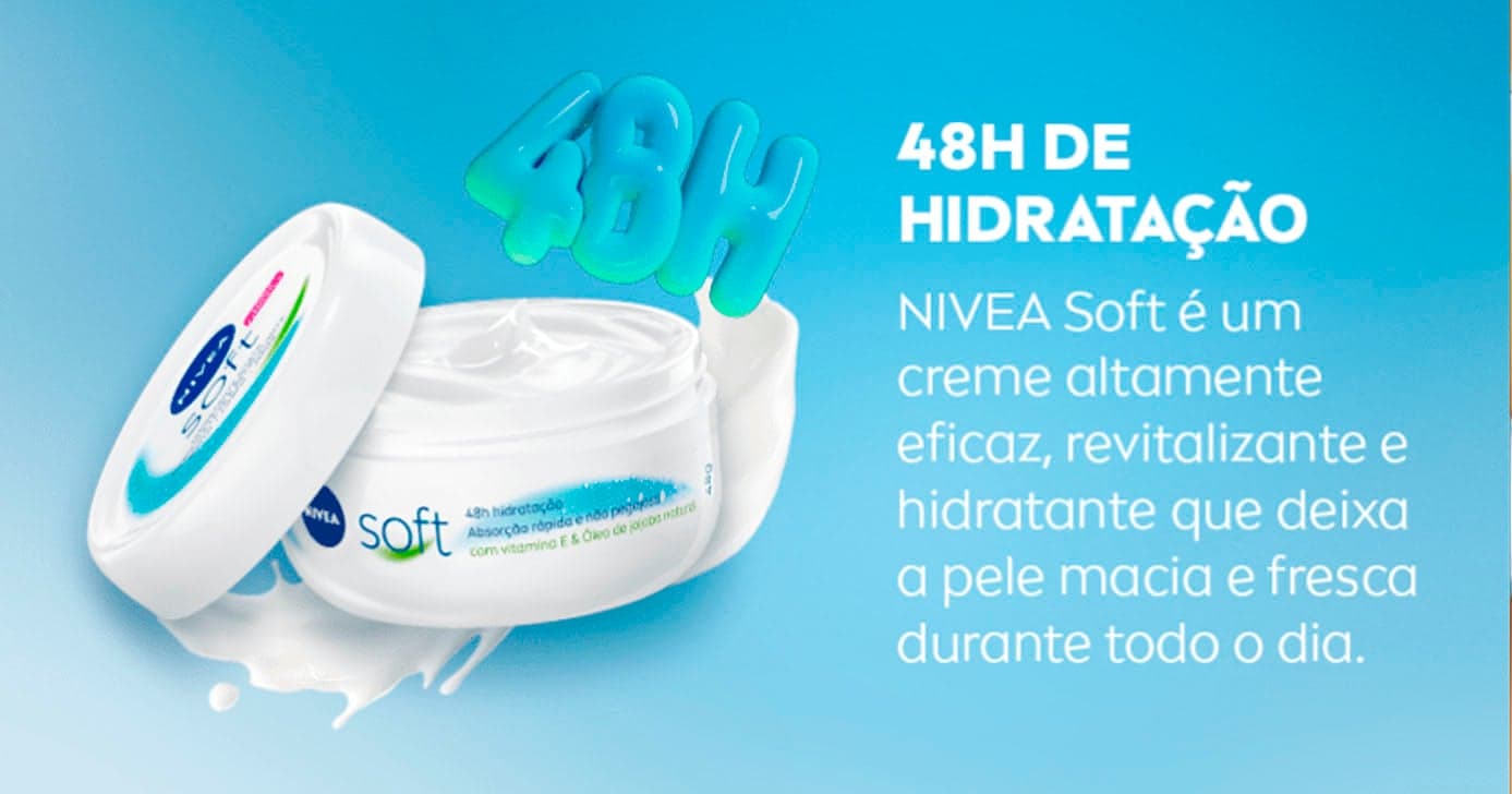 NIVEA Soft - Creme Hidratante (Foto: Reprodução) NIVEA Soft - Creme Hidratante (Foto: Reprodução)