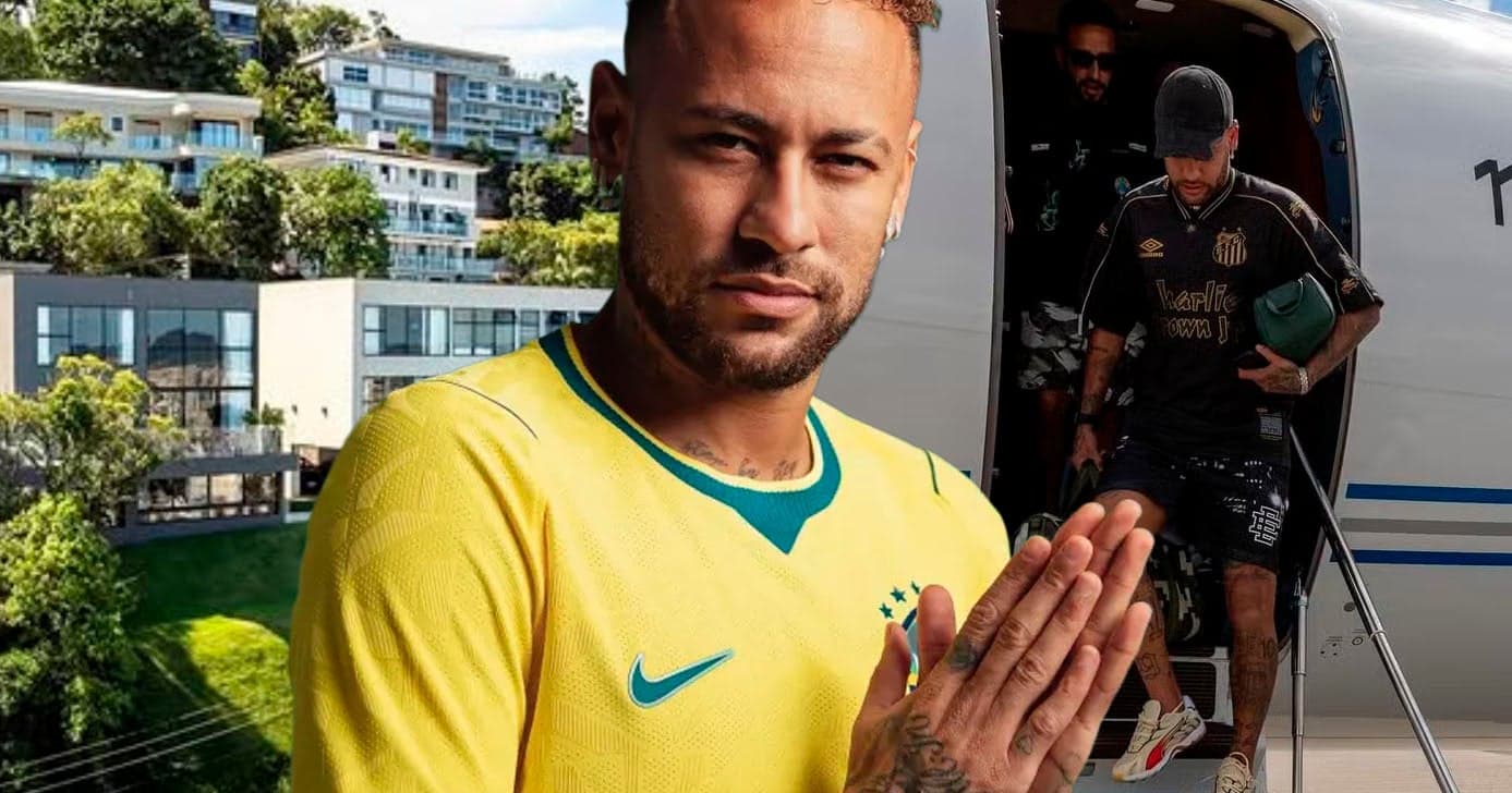 Mansões, jatinho e fortuna de R$6,5B: A vida luxuosa de Neymar