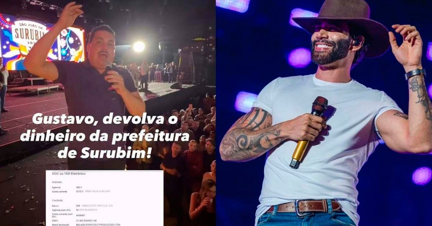 Prefeito de Surubim detona Gusttavo Lima (Foto: Reprodução)