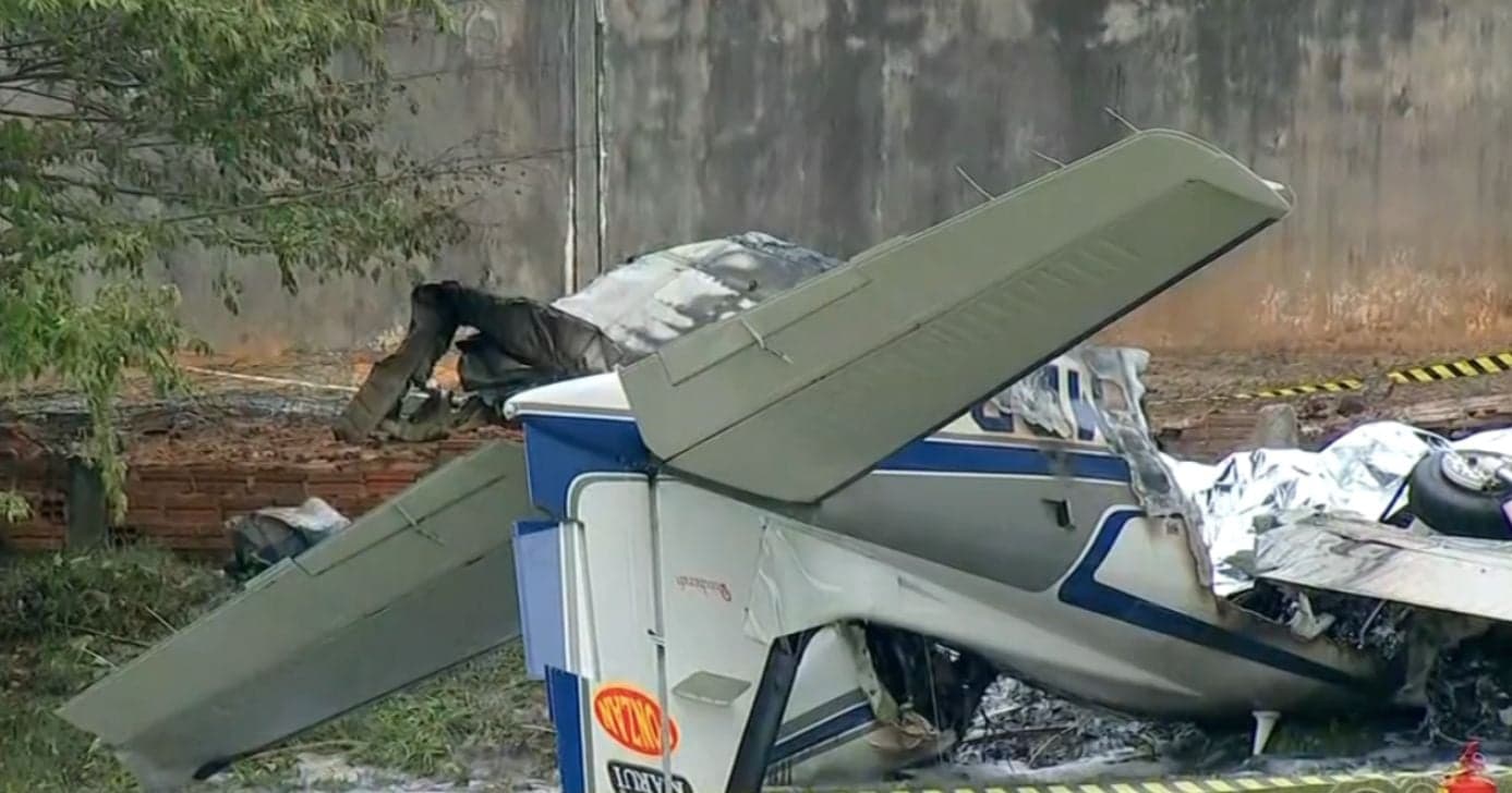 Sabina Simoanto confirma queda de avião de pequeno porte (Foto: Reprodução / Globo) Sabina Simoanto confirma queda de avião de pequeno porte (Foto: Reprodução / Globo)