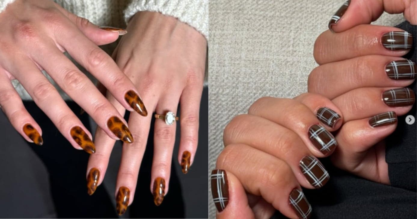 Unhas - Animal print e Xadrez colorido (Foto: Reprodução/Internet)