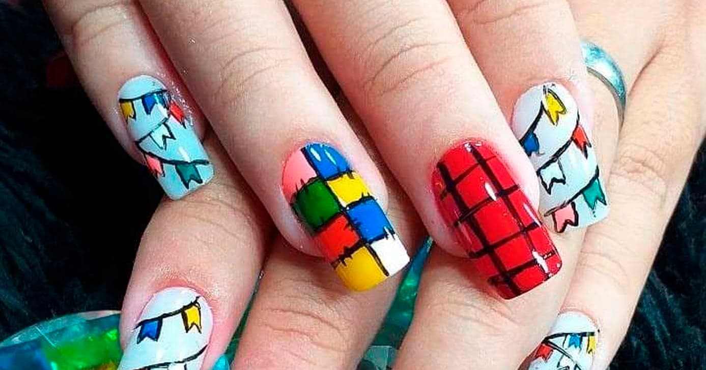 Unhas para usar na Festa Junina (Foto: Reprodução)