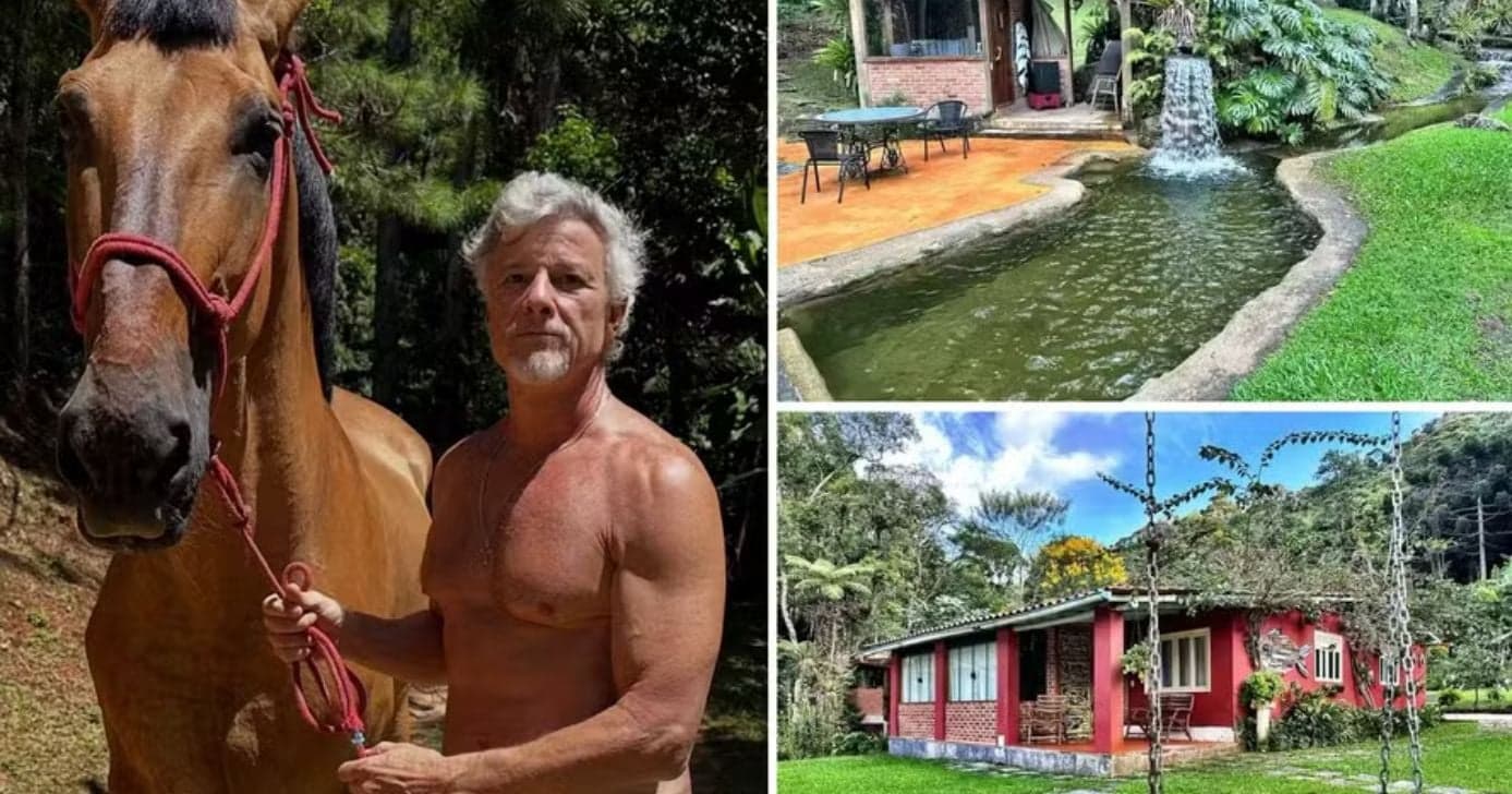 Ator Marcello Novaes em seu sítio (Foto: Reprodução/ Instagram)