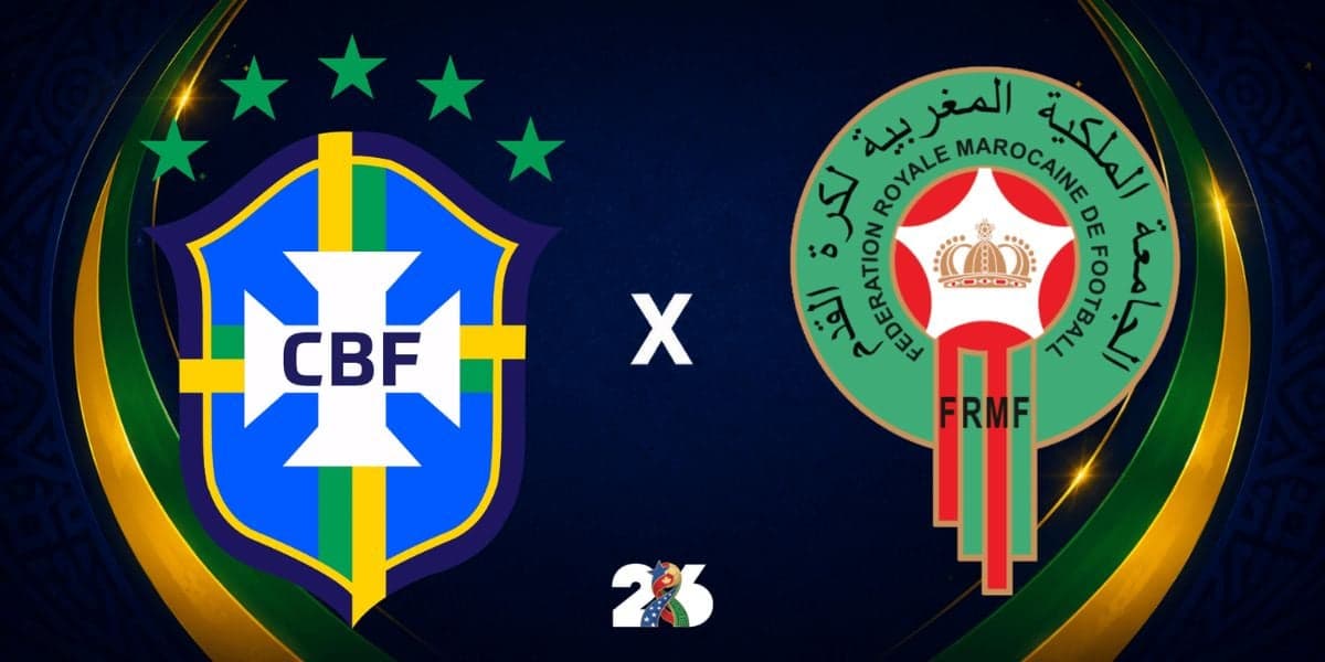 Brasil x Marrocos na estreia da Copa do Mundo (Reprodução: Divulgação) Brasil x Marrocos na estreia da Copa do Mundo (Reprodução: Divulgação)