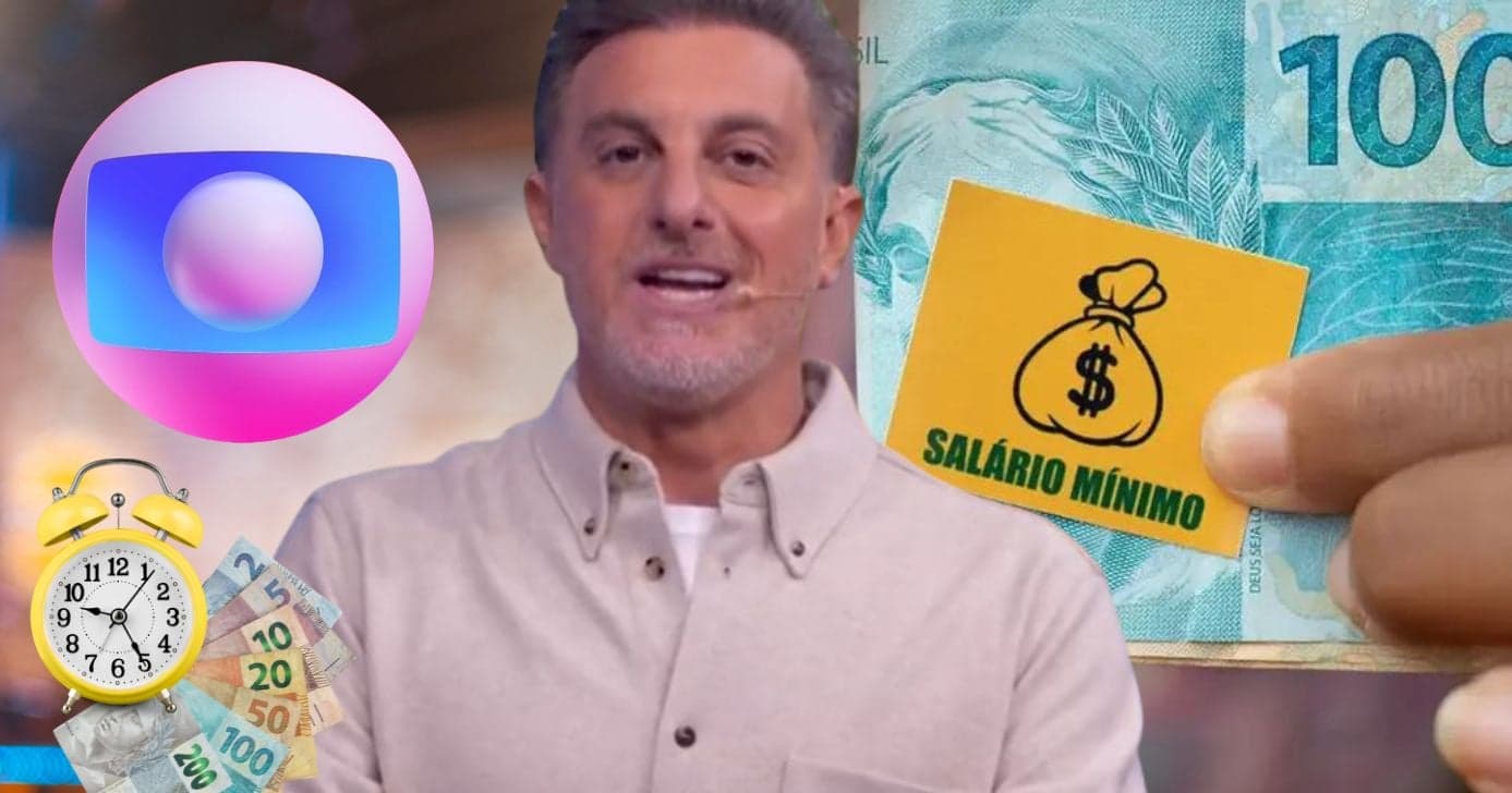 Enquanto o salário mínimo é de R$1621, veja quanto Huck ganha por hora na Globo