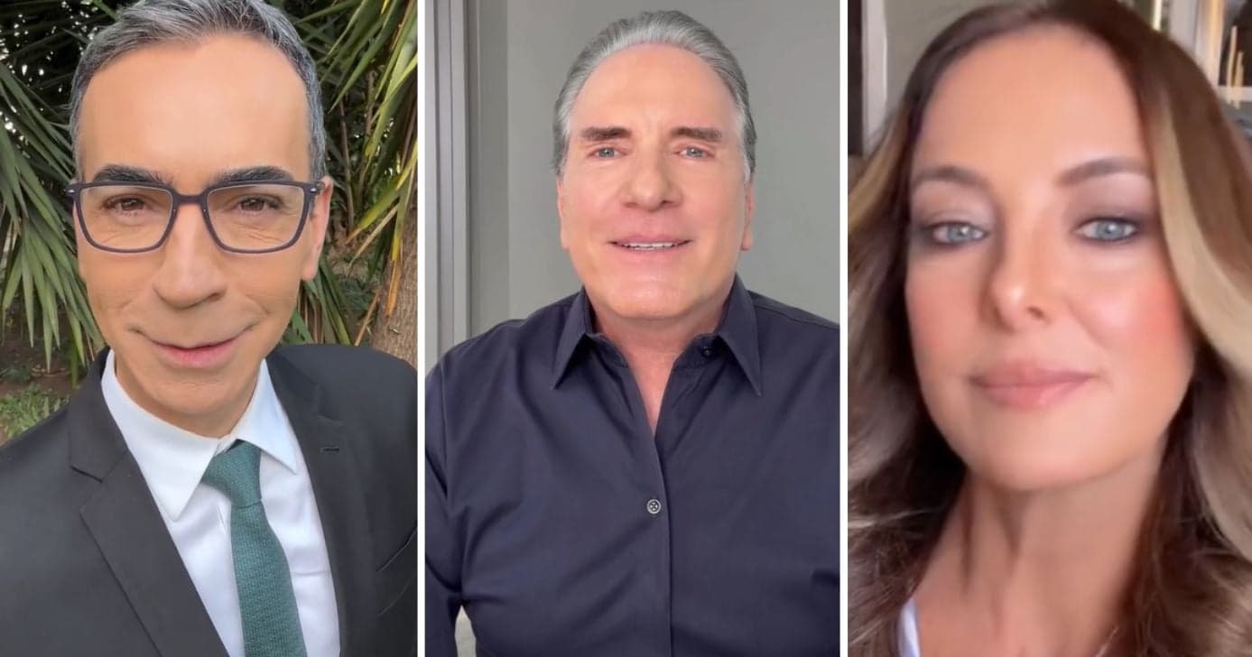 César Tralli, Roberto Justus e Ticiane Pinheiro (Foto: Reprodução / Instagram)