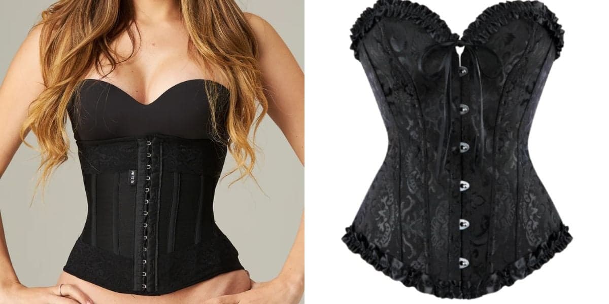 Corset para modelar o corpo (Reprodução: Montagem TV Foco)