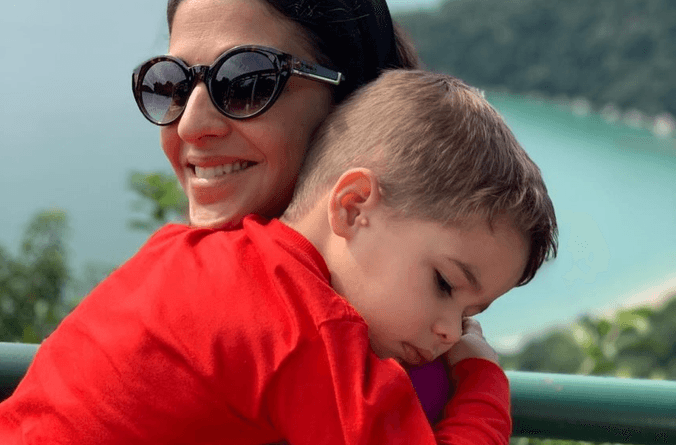 Ana Carolina Oliveira com o filho, Miguel (Foto: Reprodução / Instagram)