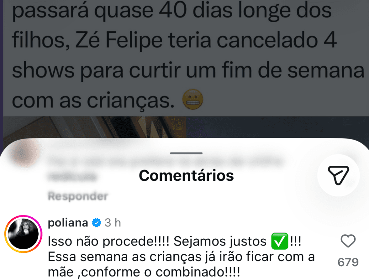 Poliana Rocha defende Virginia (Foto: Reprodução / Instagram)
Poliana Rocha defende Virginia (Foto: Reprodução / Instagram)