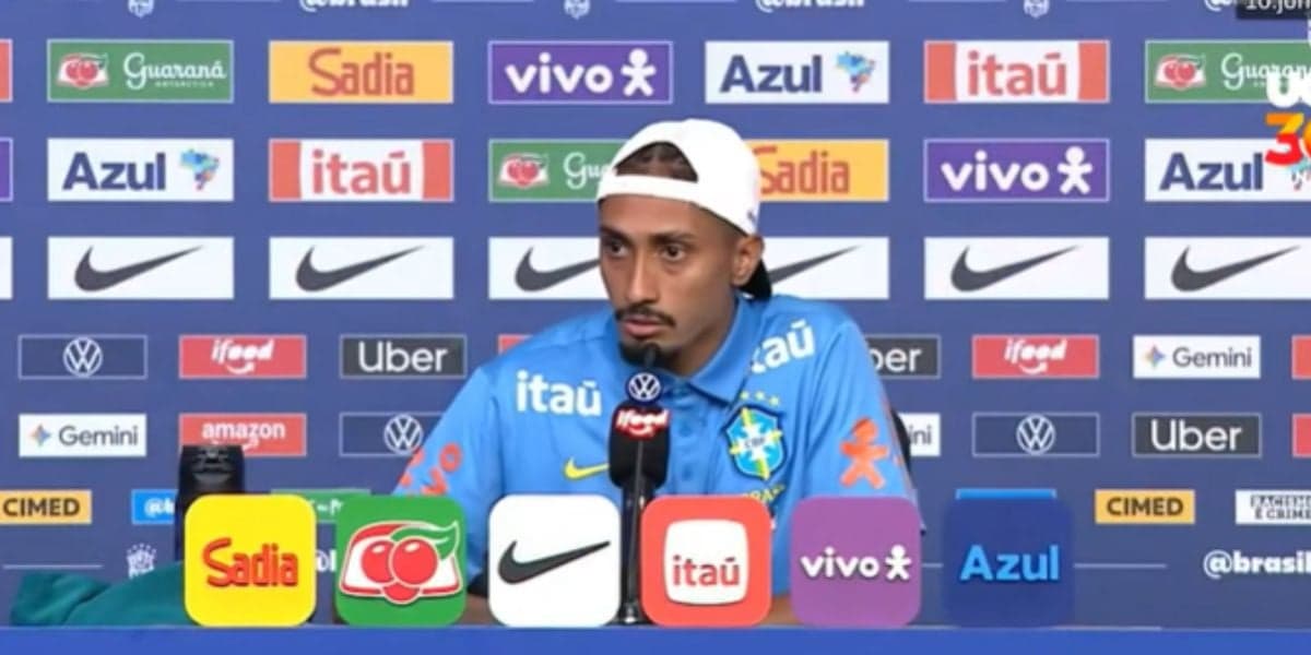 Raphinha era o titular da seleção brasileira (Reprodução: Youtube)