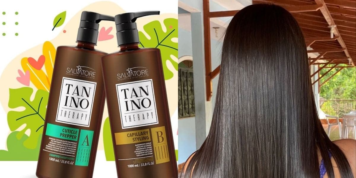 Taninoplastia ajuda a alisar o cabelo sem calar (Reprodução: Montagem TV Foco)