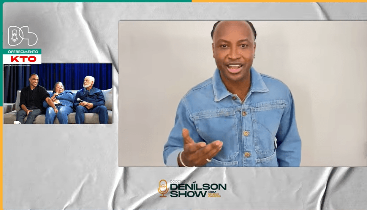 Thiaguinho fala sobre Denílson (Foto: Reprodução / YouTube)

