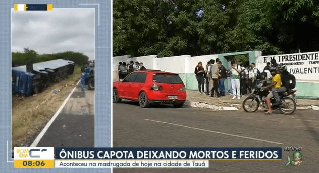 Jornal da Globo confirma morte de jogadores de time de basquete (Foto: Reprodução / Globo)
Jornal da Globo confirma morte de jogadores de time de basquete (Foto: Reprodução / Globo)