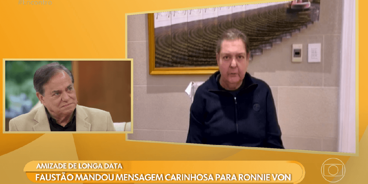 Ronnie Von revela presente que ganhou de Faustão na Globo: "Não vou abrir"