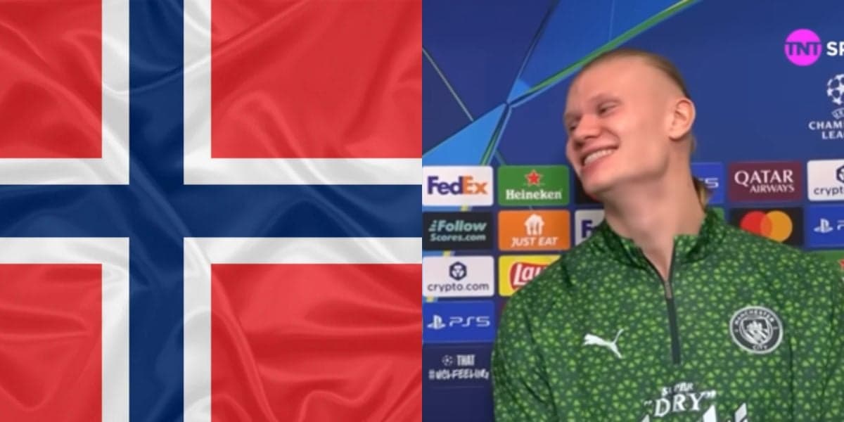 Haaland é um grande atacante da Noruega (Reprodução: TNT Sports)